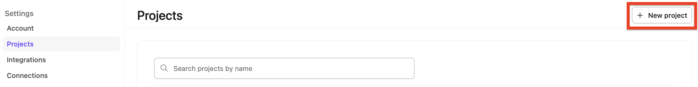 Create a new project in the Studio IDE.